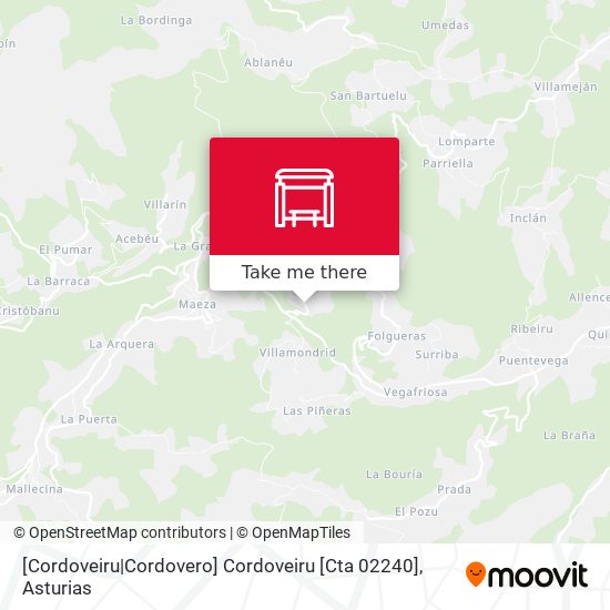 [Cordoveiru|Cordovero]  Cordoveiru [Cta 02240] map