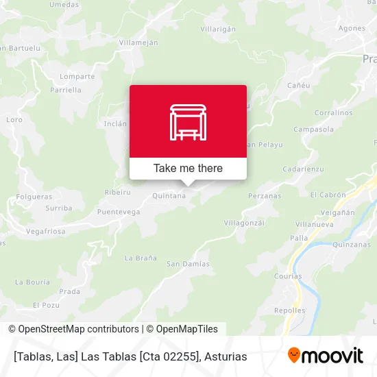 [Tablas, Las]  Las Tablas [Cta 02255] map