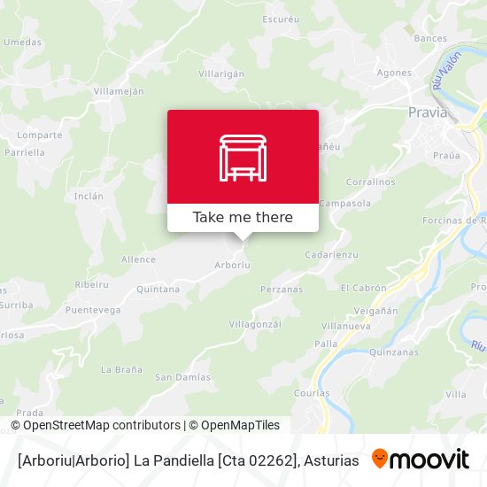 [Arboriu|Arborio]  La Pandiella [Cta 02262] map