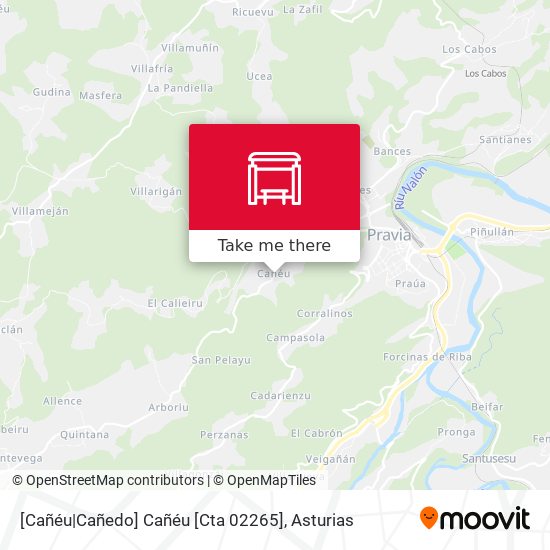 [Cañéu|Cañedo]  Cañéu [Cta 02265] map