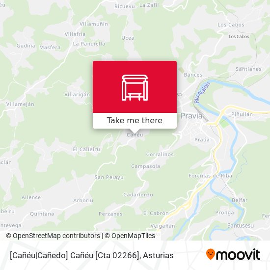 [Cañéu|Cañedo]  Cañéu [Cta 02266] map