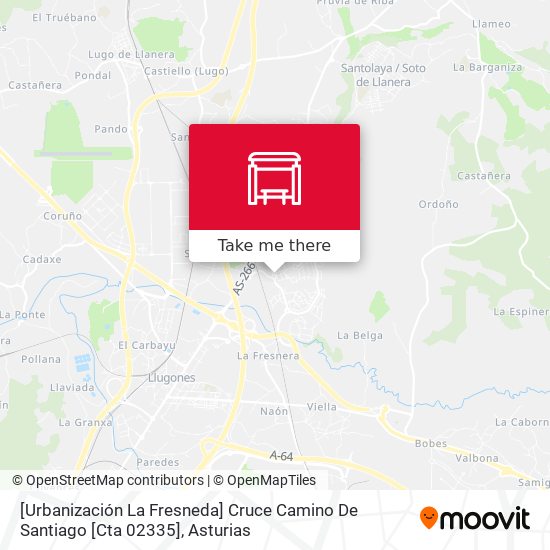 mapa [Urbanización La Fresneda]  Cruce Camino De Santiago [Cta 02335]