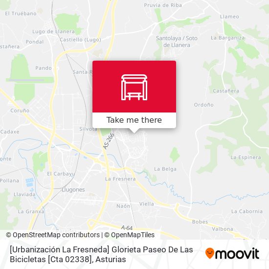 [Urbanización La Fresneda]  Glorieta Paseo De Las Bicicletas [Cta 02338] map