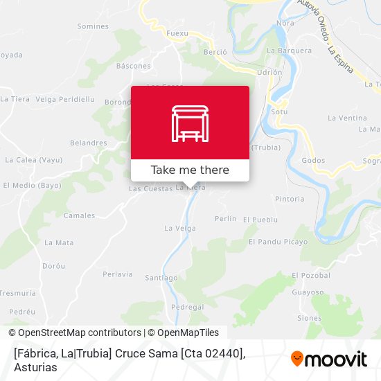 [Fábrica, La|Trubia]  Cruce Sama [Cta 02440] map