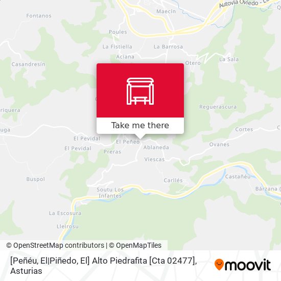 [Peñéu, El|Piñedo, El]  Alto Piedrafita [Cta 02477] map