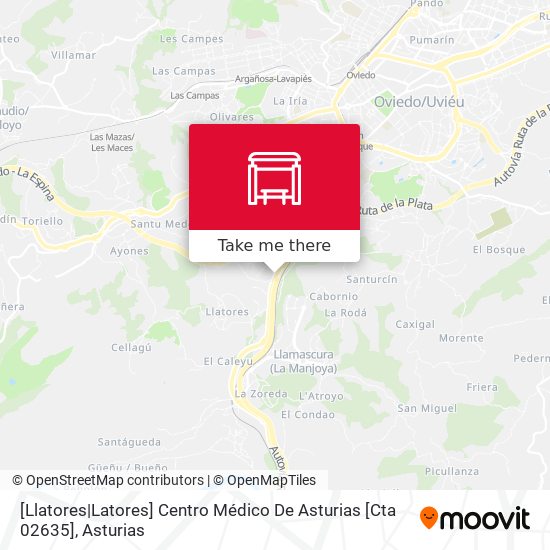 [Llatores|Latores]  Centro Médico De Asturias [Cta 02635] map