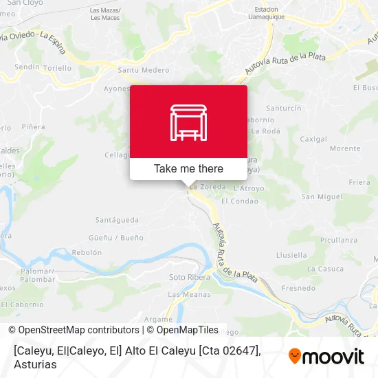 [Caleyu, El|Caleyo, El]  Alto El Caleyu [Cta 02647] map
