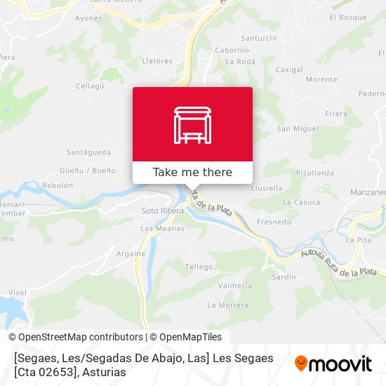 [Segaes, Les / Segadas De Abajo, Las]  Les Segaes [Cta 02653] map