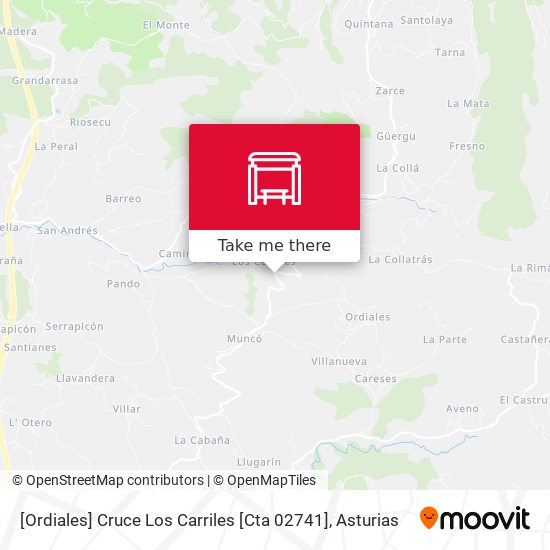 [Ordiales]  Cruce Los Carriles [Cta 02741] map
