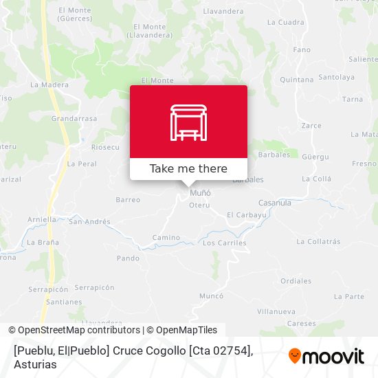 [Pueblu, El|Pueblo]  Cruce Cogollo [Cta 02754] map