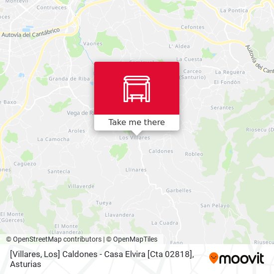 [Villares, Los]  Caldones - Casa Elvira [Cta 02818] map
