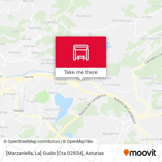 [Marzaniella, La]  Gudín [Cta 02834] map