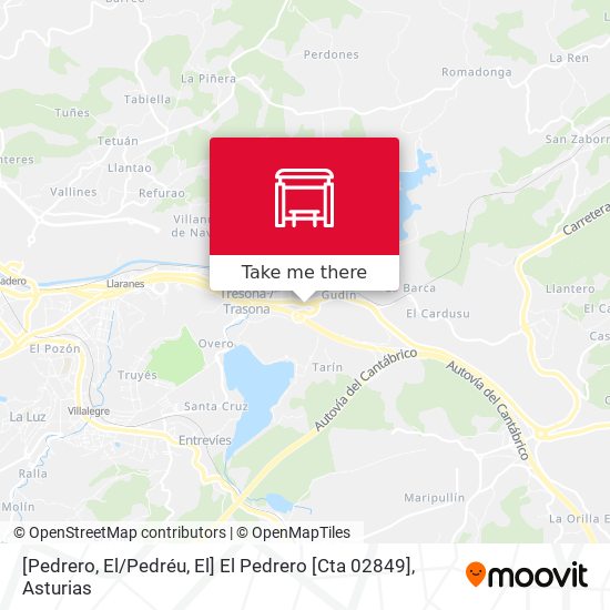 [Pedrero, El / Pedréu, El]  El Pedrero [Cta 02849] map