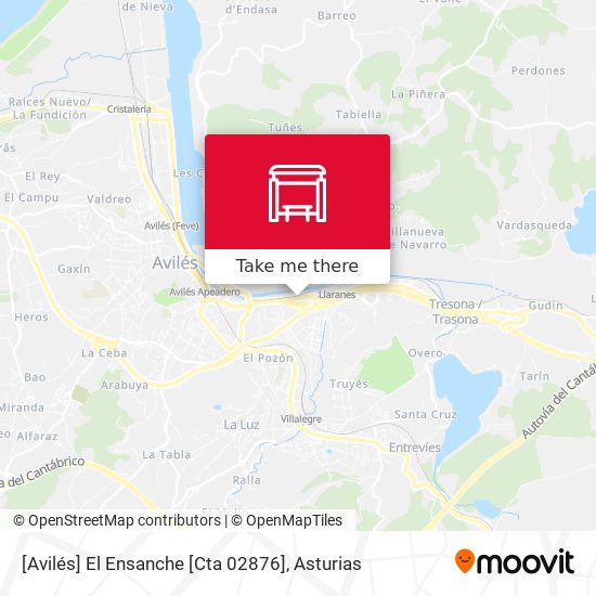 [Avilés]  El Ensanche [Cta 02876] map