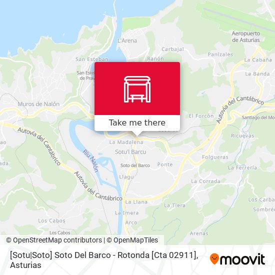 mapa [Sotu|Soto]  Soto Del Barco - Rotonda [Cta 02911]