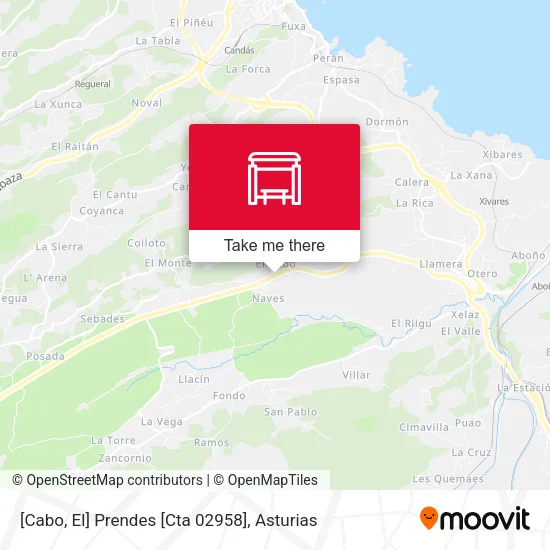 [Cabo, El]  Prendes [Cta 02958] map