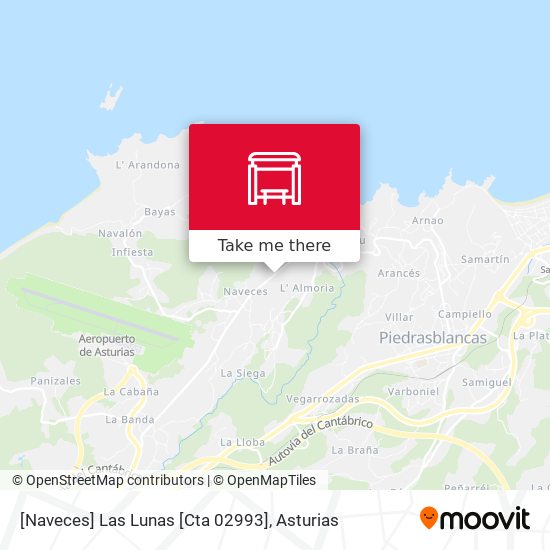 [Naveces]  Las Lunas [Cta 02993] map