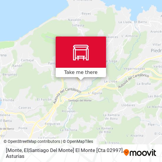 [Monte, El|Santiago Del Monte]  El Monte [Cta 02997] map