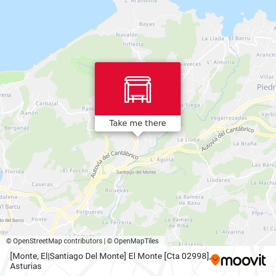 [Monte, El|Santiago Del Monte]  El Monte [Cta 02998] map