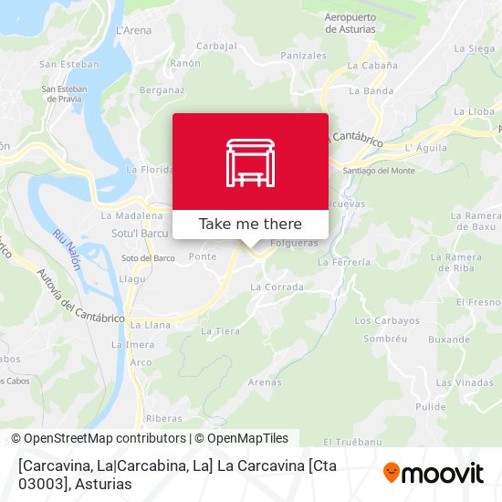 mapa [Carcavina, La|Carcabina, La]  La Carcavina [Cta 03003]