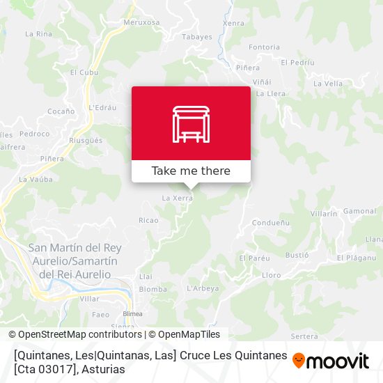 [Quintanes, Les|Quintanas, Las]  Cruce Les Quintanes [Cta 03017] map