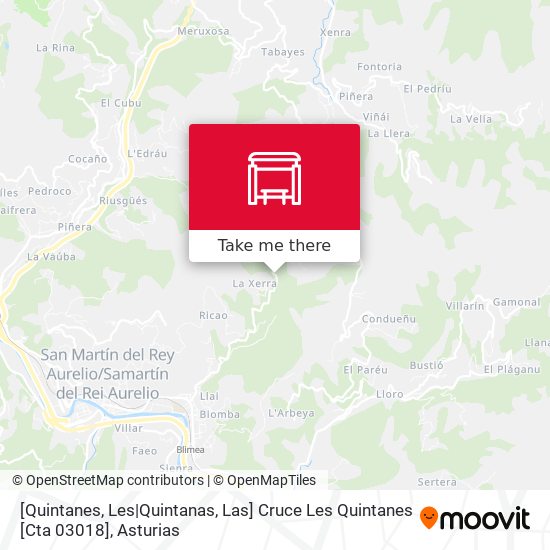 [Quintanes, Les|Quintanas, Las]  Cruce Les Quintanes [Cta 03018] map