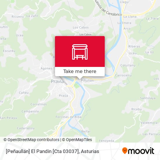 [Peñaullán]  El Pandín [Cta 03037] map