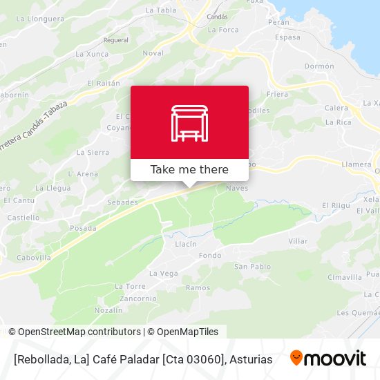 [Rebollada, La]  Café Paladar [Cta 03060] map