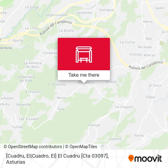 [Cuadru, El|Cuadro, El]  El Cuadru [Cta 03097] map