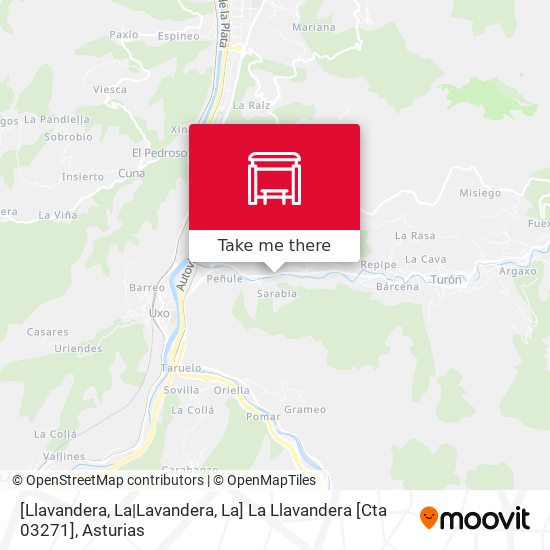 [Llavandera, La|Lavandera, La]  La Llavandera [Cta 03271] map