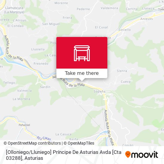 [Olloniego / Lluniego]  Príncipe De Asturias Avda [Cta 03288] map