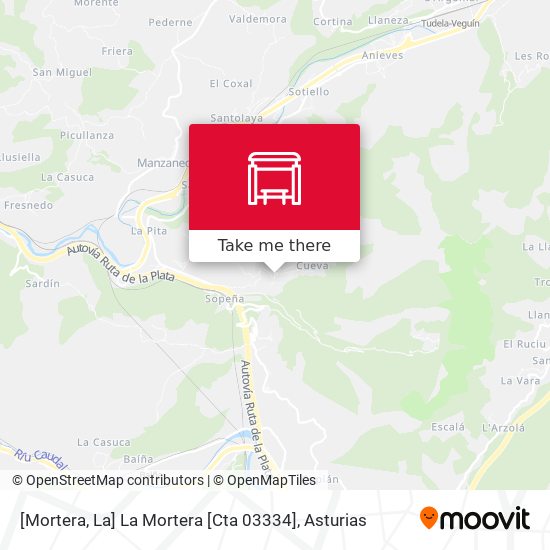 [Mortera, La]  La Mortera [Cta 03334] map