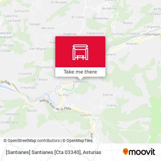 [Santianes]  Santianes [Cta 03340] map