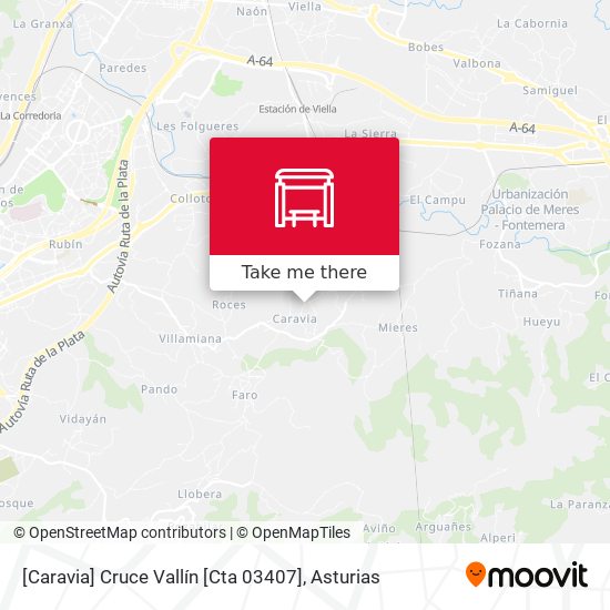 [Caravia]  Cruce Vallín [Cta 03407] map