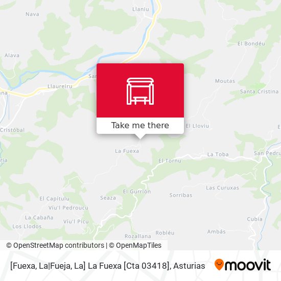 [Fuexa, La|Fueja, La]  La Fuexa [Cta 03418] map