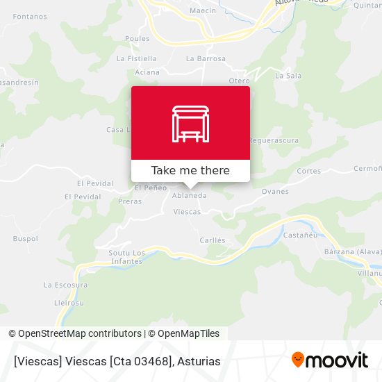 [Viescas]  Viescas [Cta 03468] map