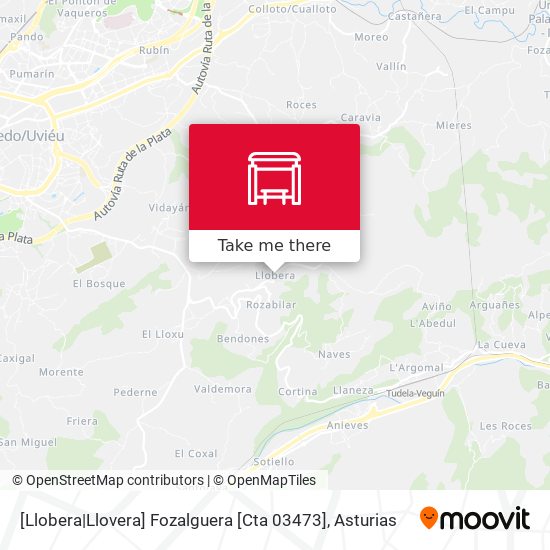 [Llobera|Llovera]  Fozalguera [Cta 03473] map