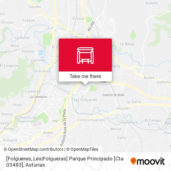 mapa [Folgueres, Les|Folgueras]  Parque Principado [Cta 03483]