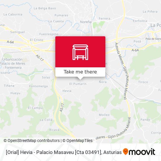 [Orial]  Hevia - Palacio Masaveu [Cta 03491] map