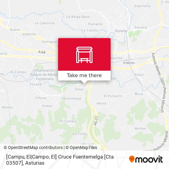[Campu, El|Campo, El]  Cruce Fuentemelga [Cta 03507] map