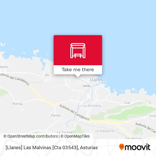 [Llanes]  Las Malvinas [Cta 03543] map