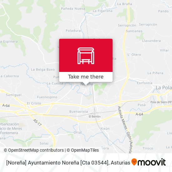 [Noreña]  Ayuntamiento Noreña [Cta 03544] map