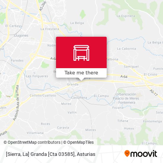 [Sierra, La]  Granda [Cta 03585] map