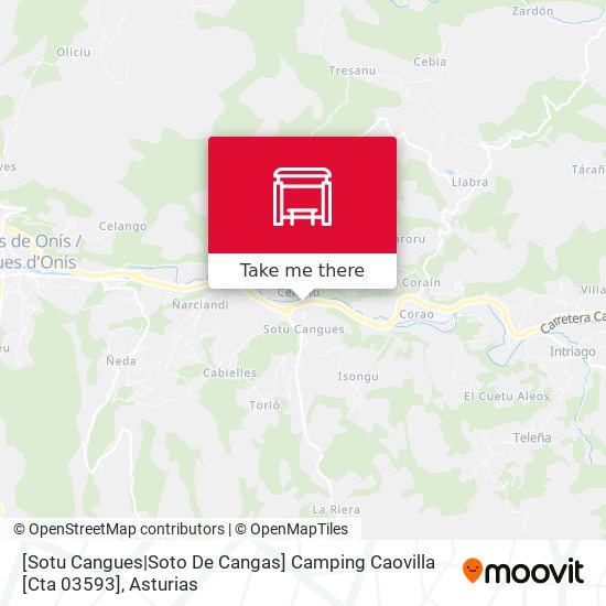 [Sotu Cangues|Soto De Cangas]  Camping Caovilla [Cta 03593] map