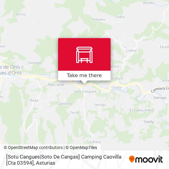 [Sotu Cangues|Soto De Cangas]  Camping Caovilla [Cta 03594] map