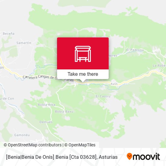 [Benia|Benia De Onís]  Benia [Cta 03628] map