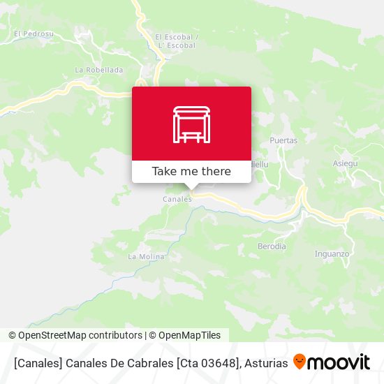 [Canales]  Canales De Cabrales [Cta 03648] map