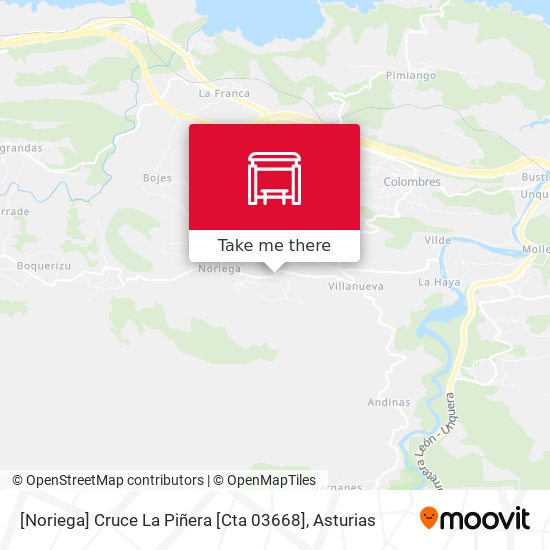 [Noriega]  Cruce La Piñera [Cta 03668] map