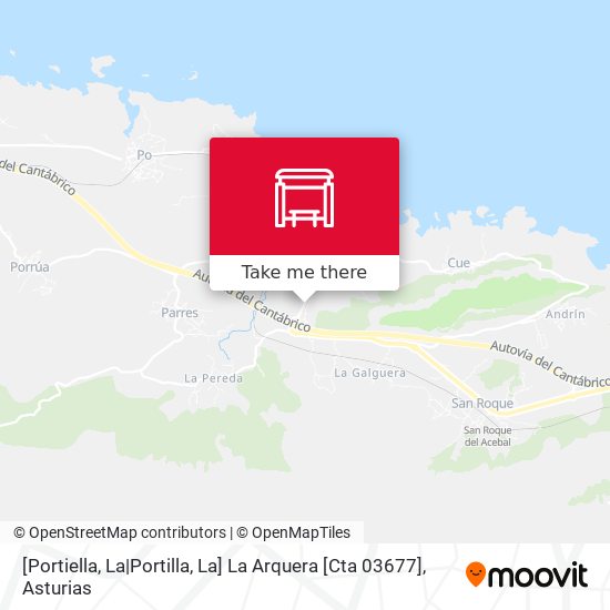 [Portiella, La|Portilla, La]  La Arquera [Cta 03677] map