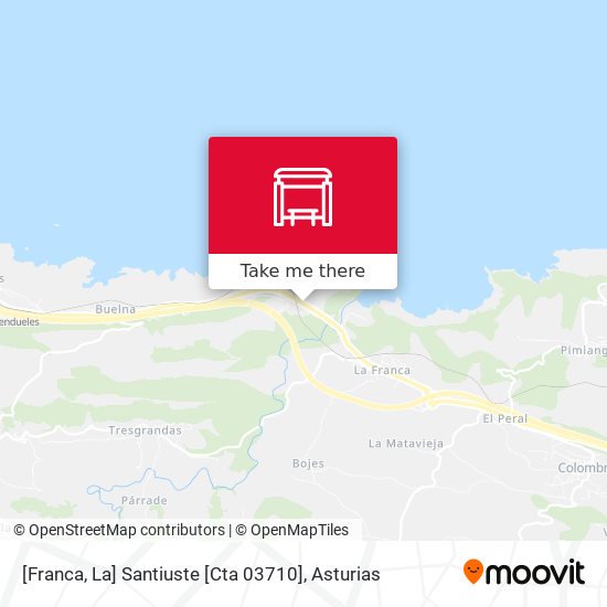 [Franca, La]  Santiuste [Cta 03710] map